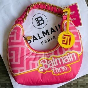 Exclusive Balmain x Barbie Pillow Monogram Hobo